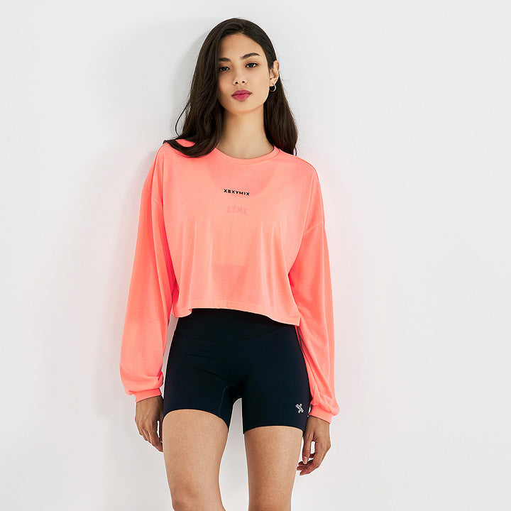 Loose Fit Crop Long Sleeve