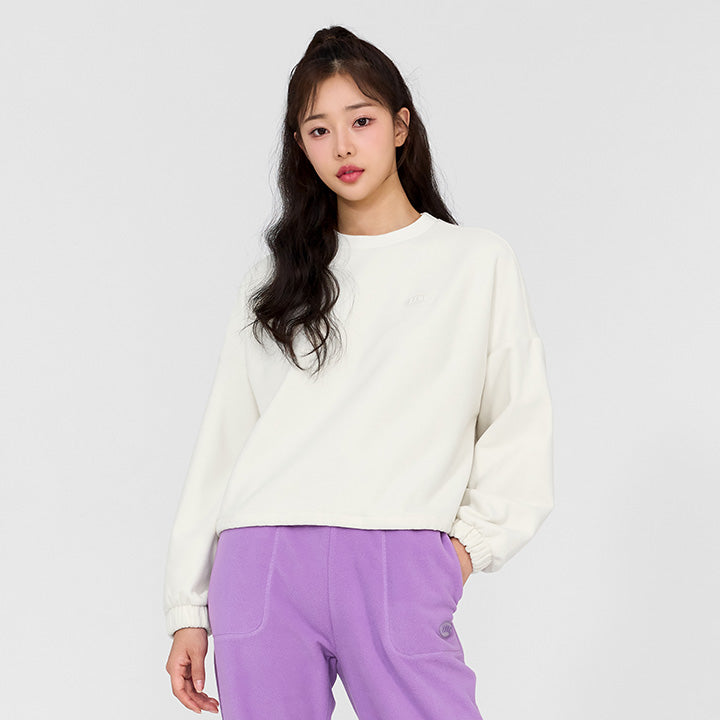 Light Fleece Crop Sweatshirt