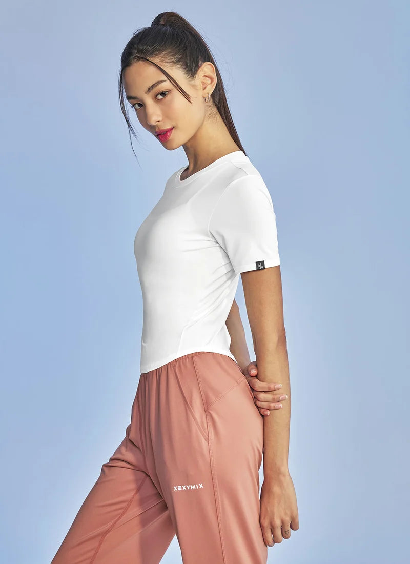 [2 FOR] Ice Feather Cropped Short Sleeve