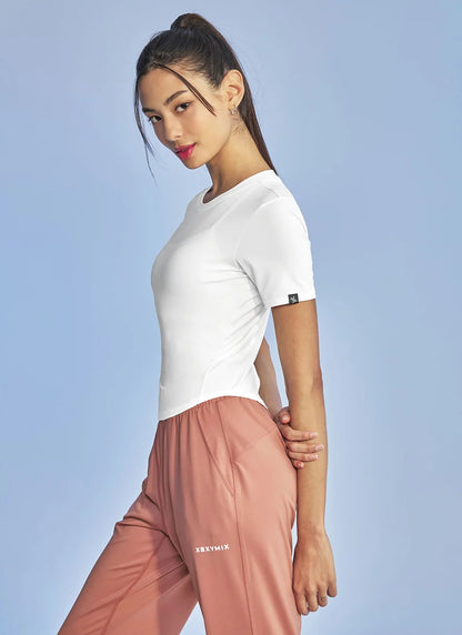 [2 FOR] Ice Feather Cropped Short Sleeve