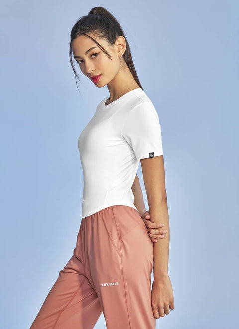 [2 FOR] Ice Feather Cropped Short Sleeve