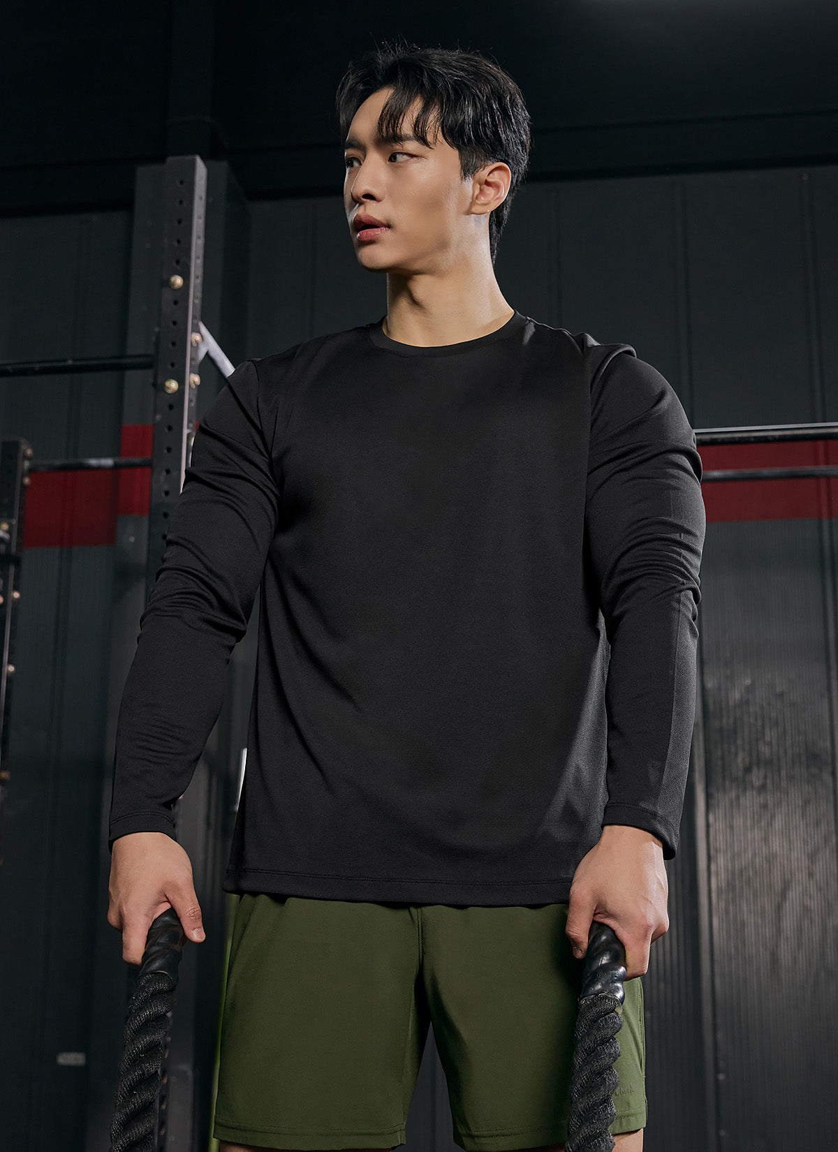 Air Waffle Mesh Men's Regular Fit Long Sleeve