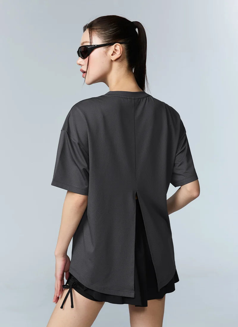 [2 FOR] Ice Feather Mesh 2.0 Back Slit Short Sleeve