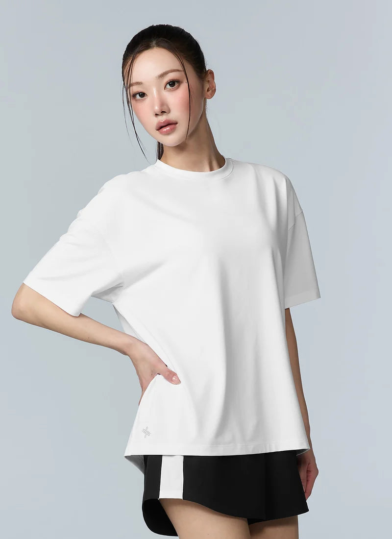 [2 FOR] Ice Feather Mesh 2.0 Back Slit Short Sleeve