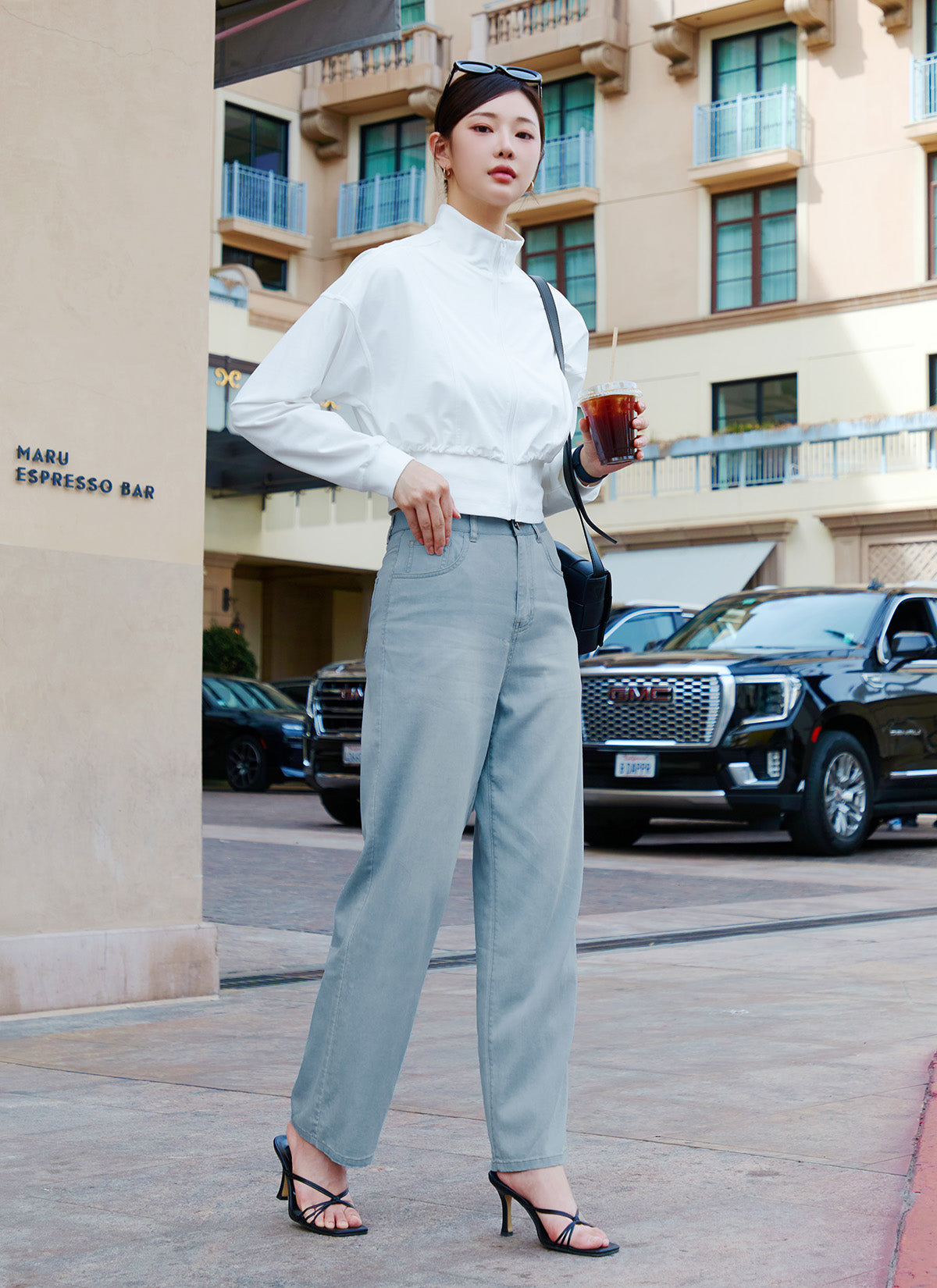 Easy Denim Wide Pants