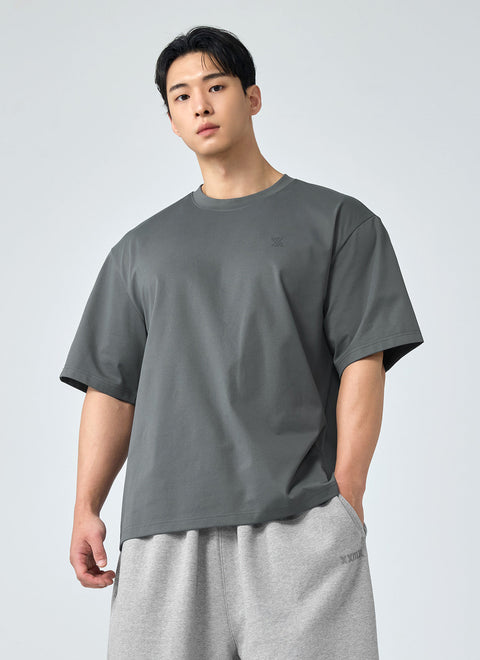Double Cotton 男性寬版短袖