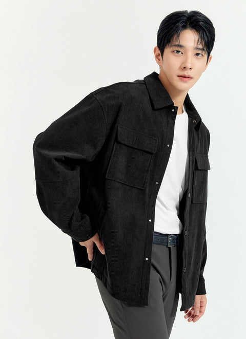 [DEX PICK] Corduroy Men’s Big Pocket Shirt Jacket