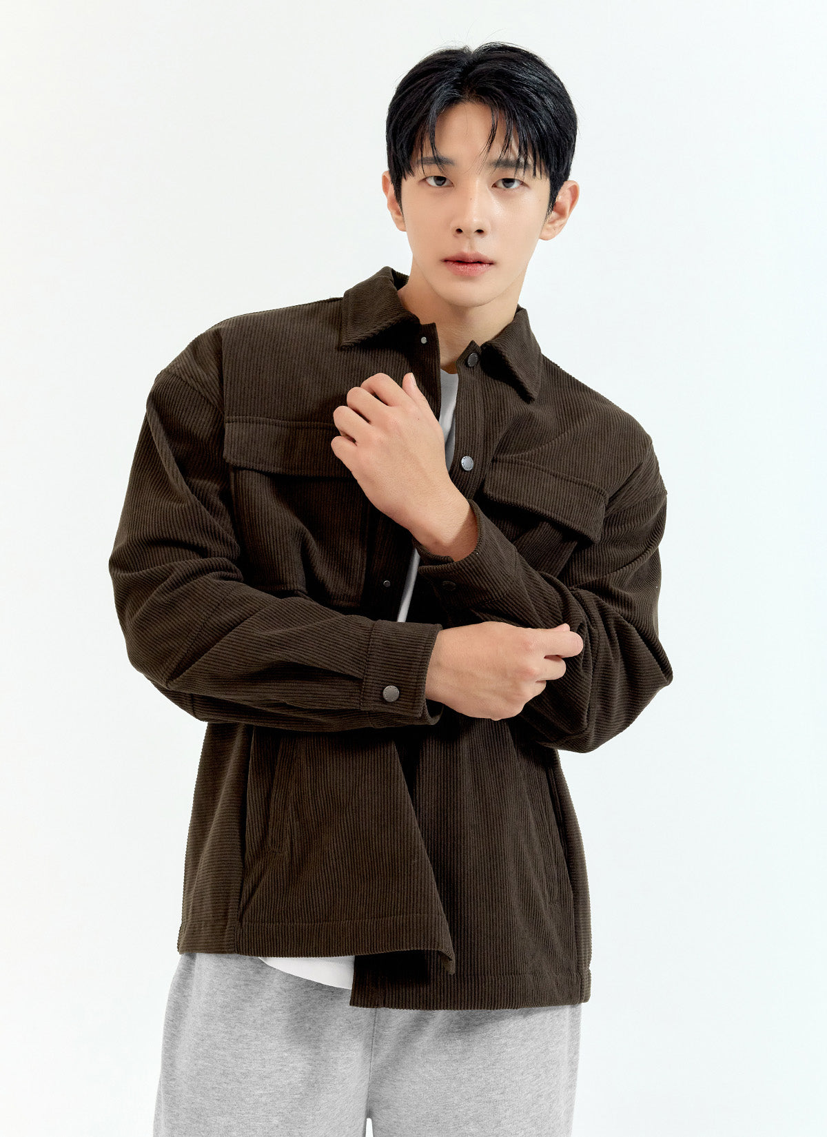 [DEX PICK] Corduroy Men’s Big Pocket Shirt Jacket