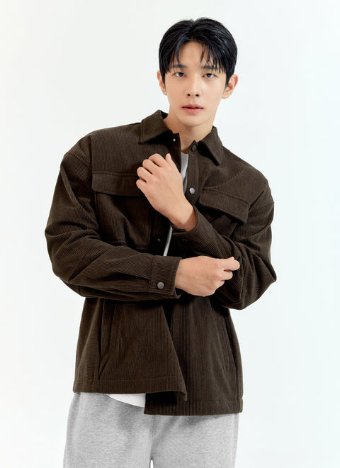 [DEX PICK] Corduroy Men’s Big Pocket Shirt Jacket