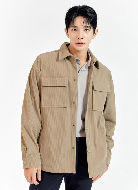 [DEX PICK] Corduroy Men’s Big Pocket Shirt Jacket