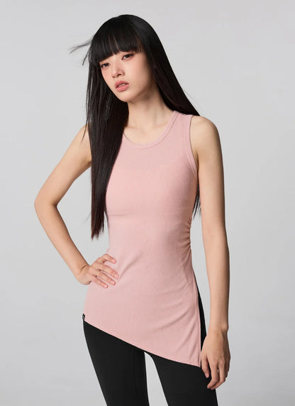 [SET] Slit Sleeveless & Bootcut Leggings