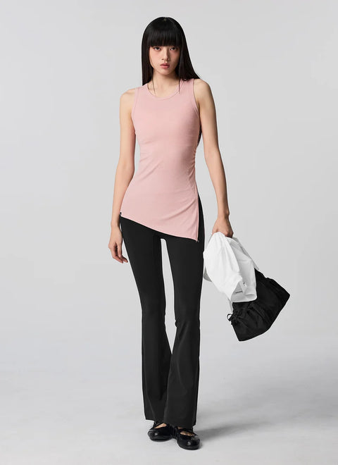 [SET] Slit Sleeveless & Bootcut Leggings