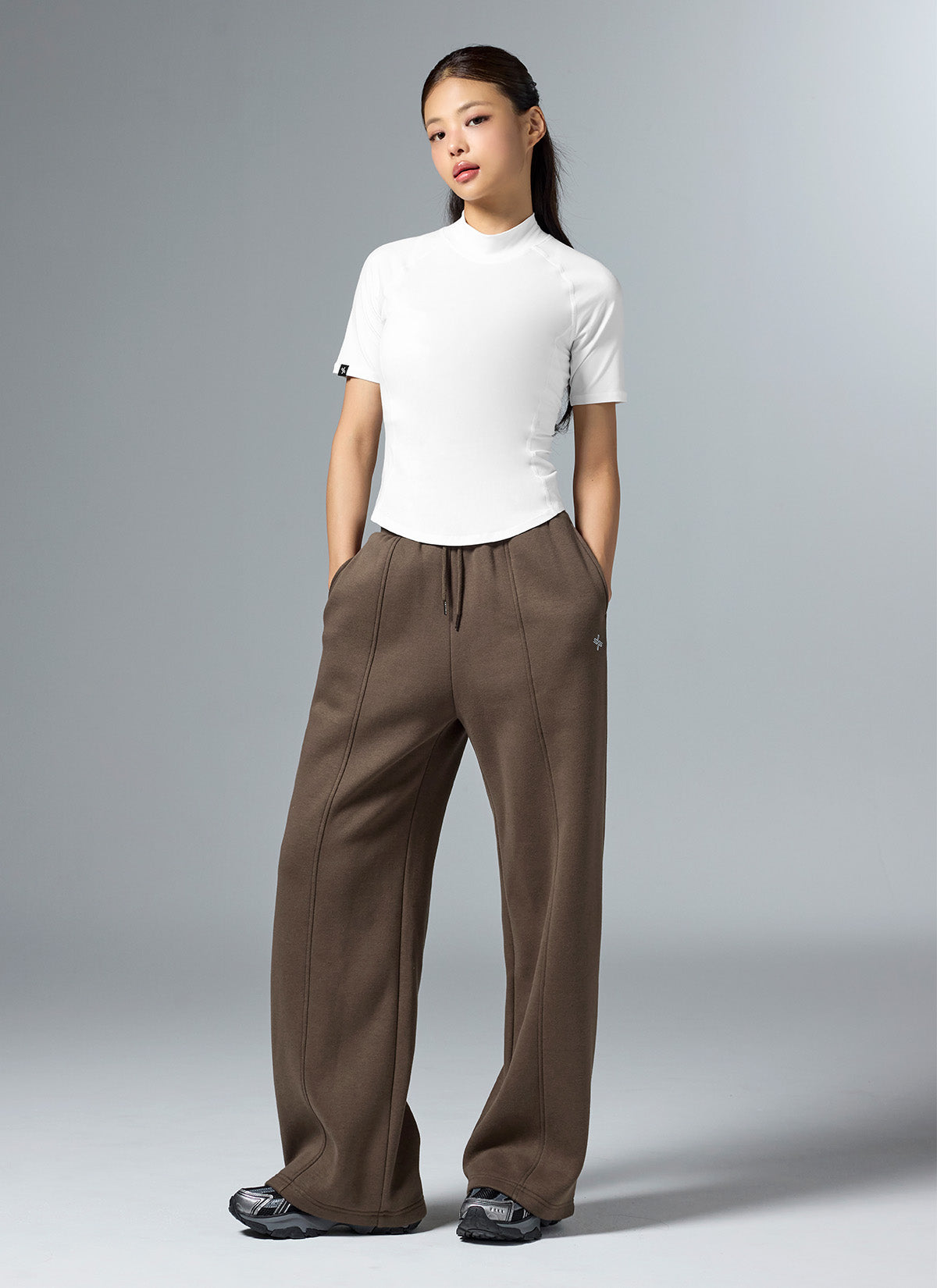 Warm Soft Pintuck Wide Pants