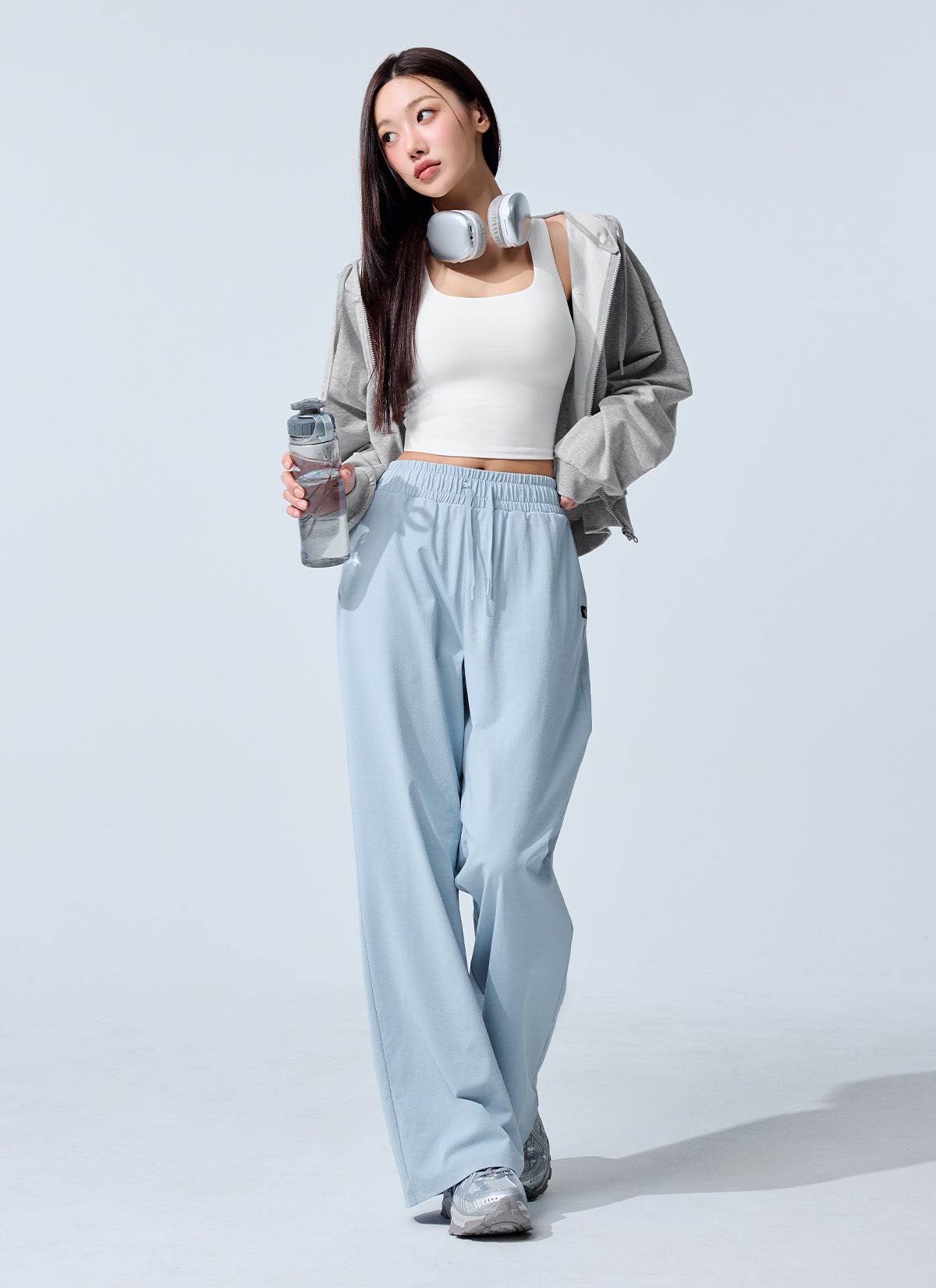 Comfort Tension Basic Wide Pants