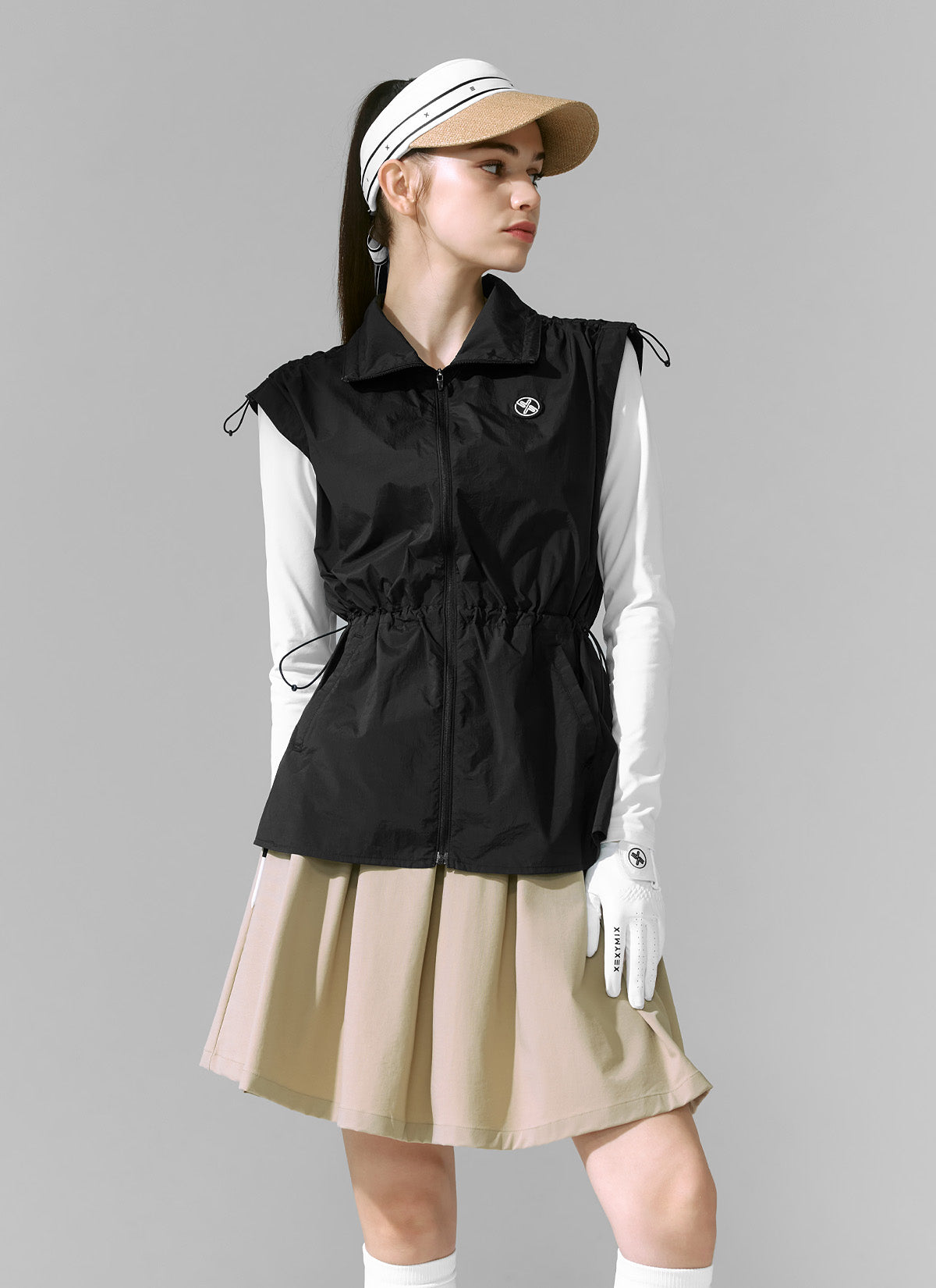 Pleated Midi Skirt
