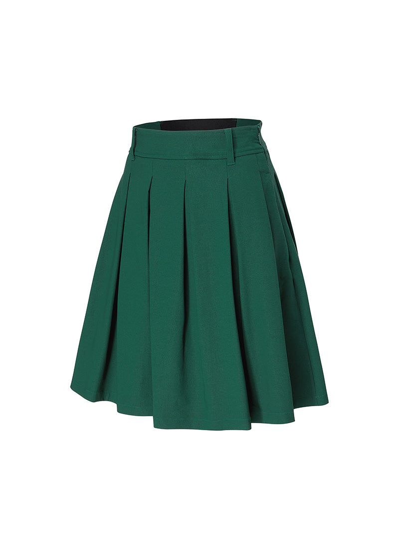 Pleated Midi Skirt