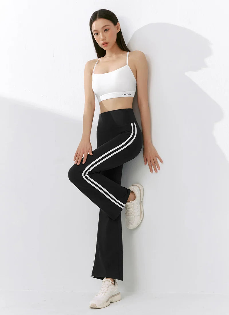 [2 FOR] Comfort Fine Track Line Boot Cut Leggings
