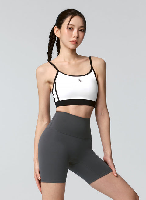 撞色線條滾邊運動內衣