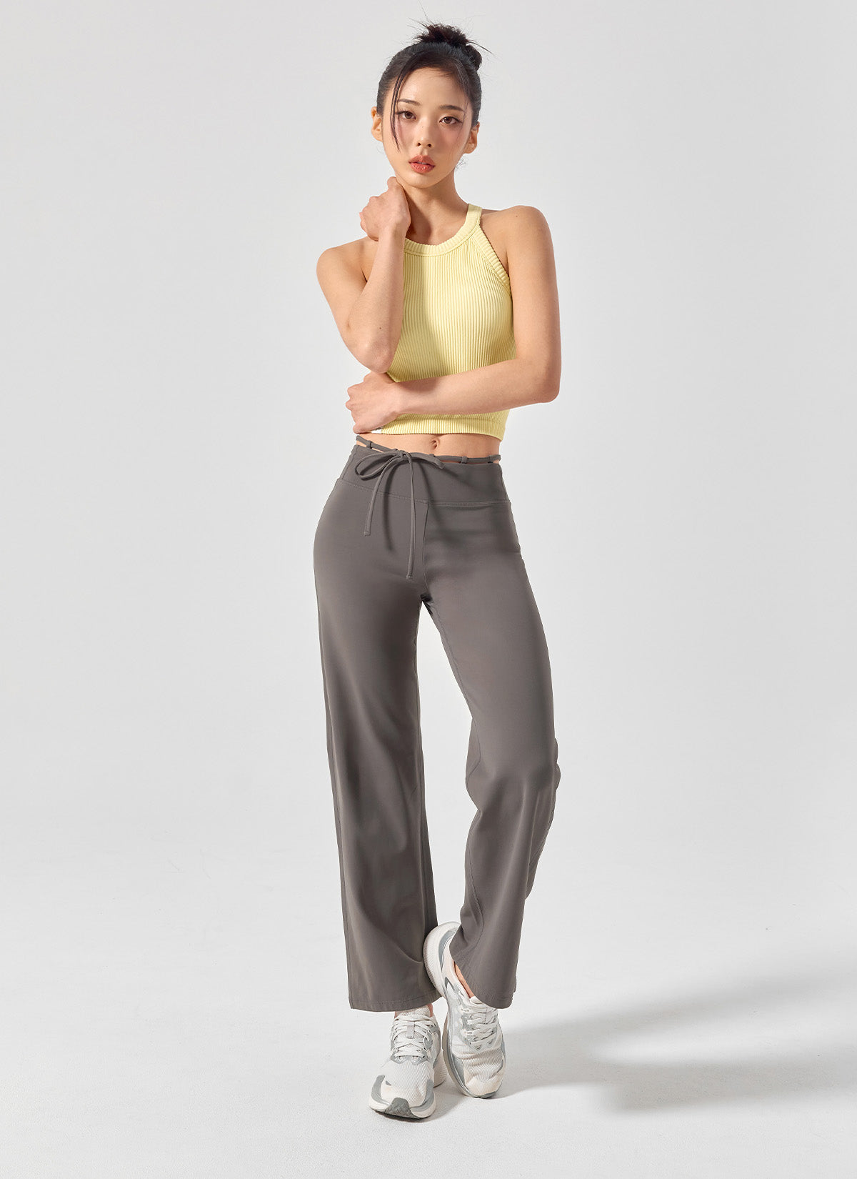 Black Label Power Rise Napping String Wide Leggings