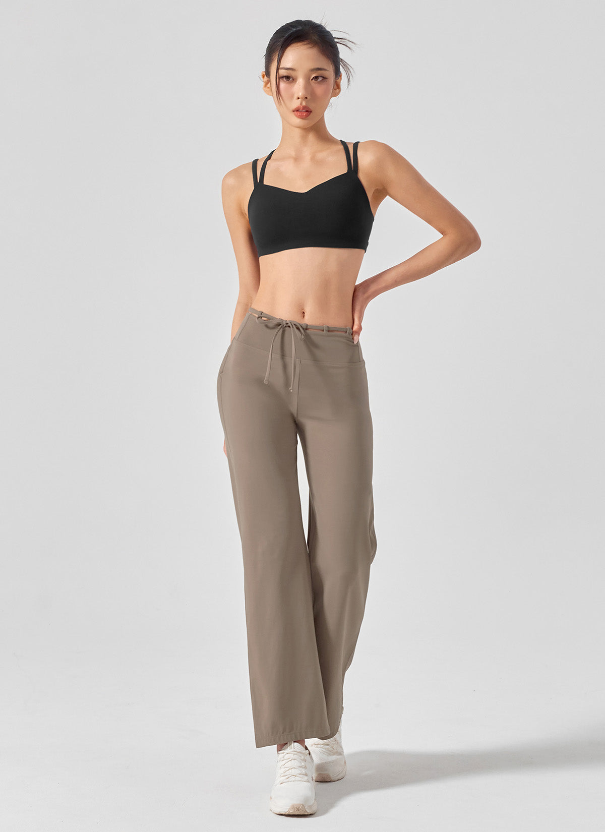 Black Label Power Rise Napping String Wide Leggings