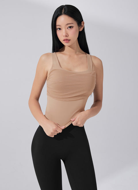 Black Label Power Rise 網布抓皺背心