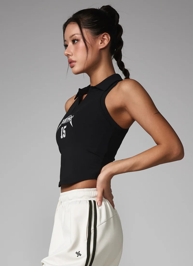 [SET] NX Open Collar & Black Label 3.5" Leggings
