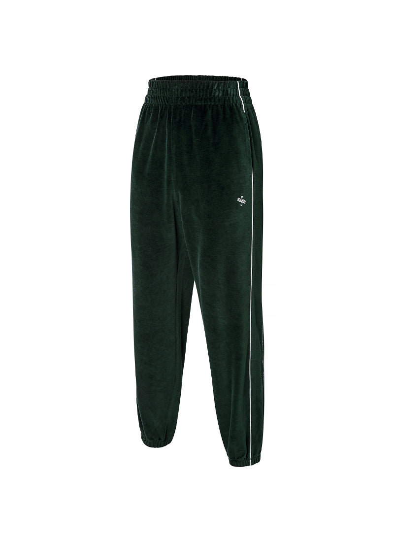 Velour Track Jogger Pants