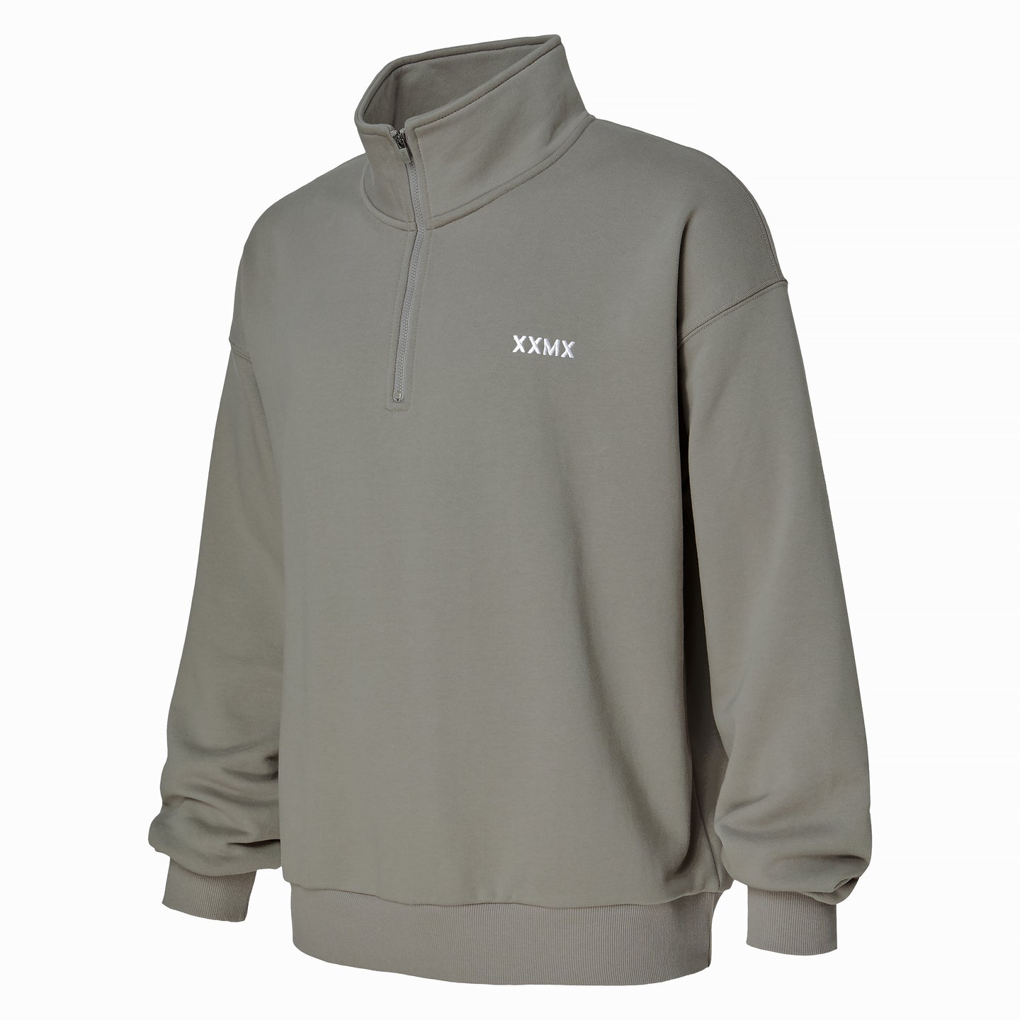 French Terry Half Zip-Up Sweatshirt