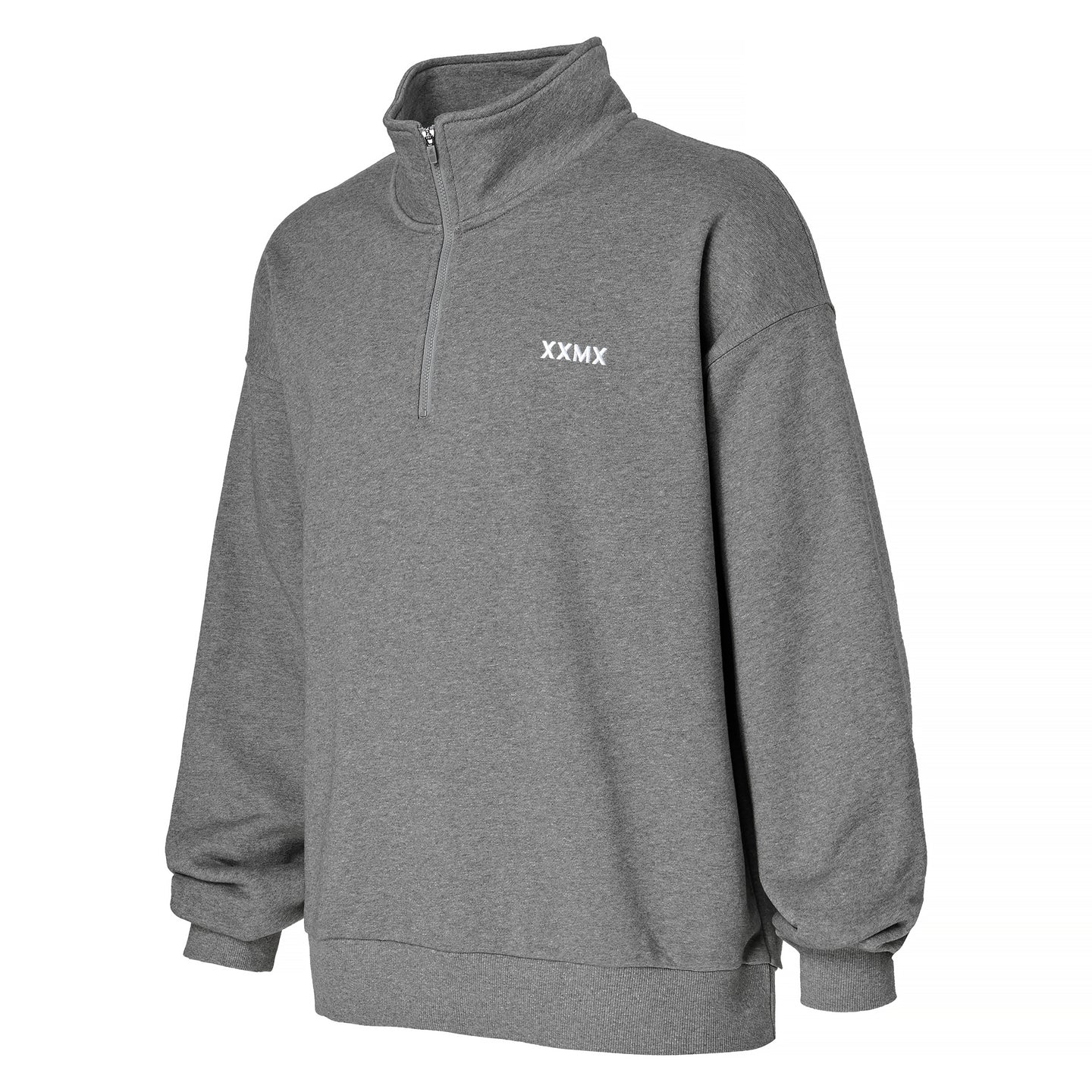 French Terry Half Zip-Up Sweatshirt