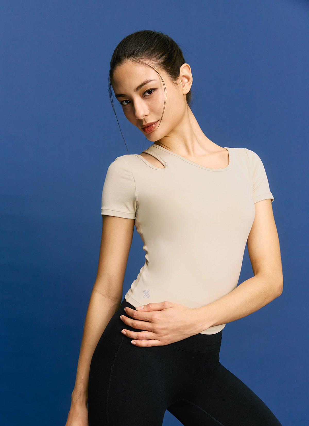 Cotton Like Cut Out Cropped Top