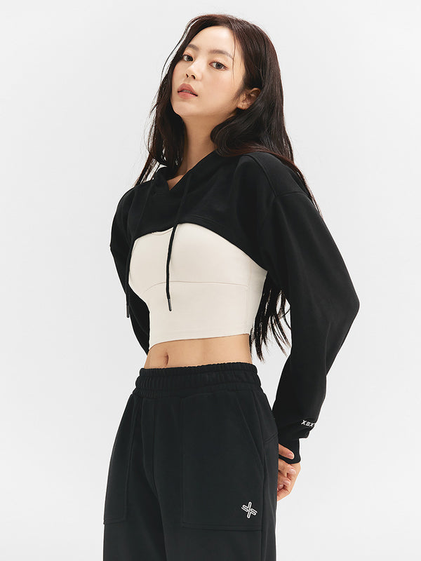 Layered Hood Sweatshirt