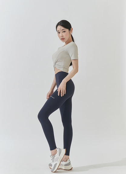 Fresh Feather Twist Cropped Short Sleeve