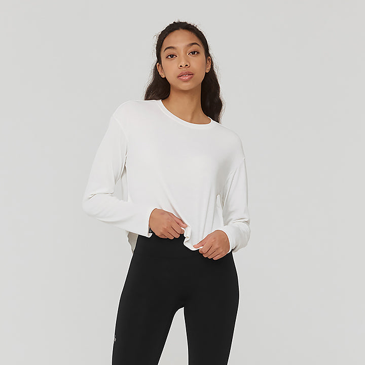 Easy Round Crop Long Sleeve