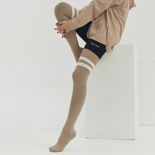 Double Line Over Knee Socks